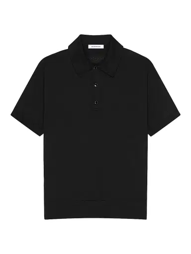 Givenchy Men's Polo Shirt in Cotton with Gros Grain Details | Thumbnail 1