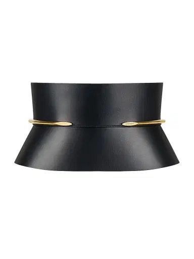 Givenchy Women's Pinch Corset Belt in Nappa Leather - Black - Size Large | Thumbnail 1