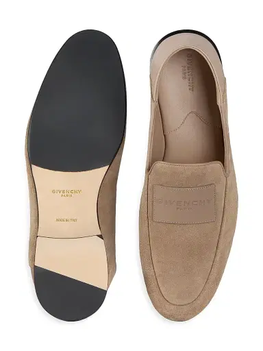 Givenchy Men's Label Loafers in Suede - Taupe - Size 13 | Thumbnail 5 Givenchy Men's Label Loafers in Suede - Taupe - Size 13 | Thumbnail 5