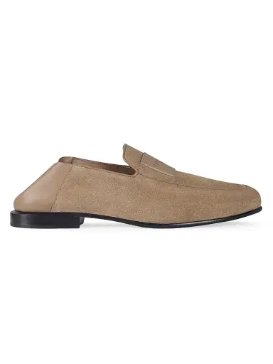 Givenchy Men's Label Loafers in Suede - Taupe - Size 13 | Thumbnail 1 Givenchy Men's Label Loafers in Suede - Taupe - Size 13 | Thumbnail 1
