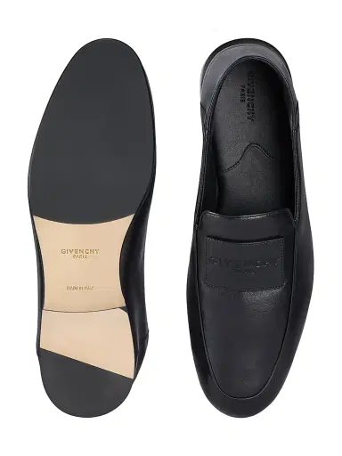 Givenchy Men's Label Loafers in Shiny Leather - Black - Size 13 | Thumbnail 5 Givenchy Men's Label Loafers in Shiny Leather - Black - Size 13 | Thumbnail 5