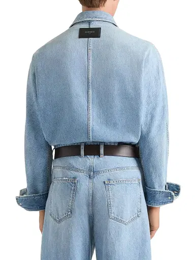 Givenchy Men's Couture Seam Shirt in Denim - Light Blue - Size XXL | Thumbnail 4