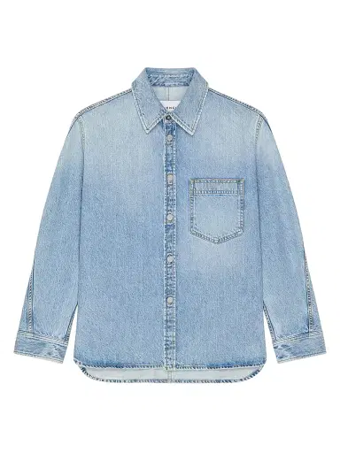 Givenchy Men's Couture Seam Shirt in Denim - Light Blue - Size XXL | Thumbnail 1