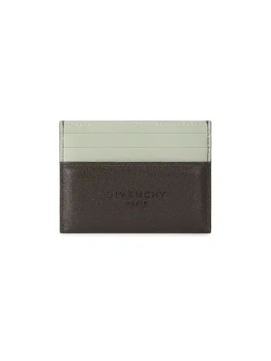 Givenchy Men's Antigona Stamped Bicolored Card Holder in Leather | Thumbnail 1