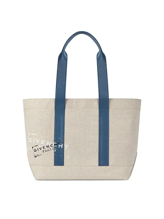 Givenchy Men's Tote Bag in Canvas - Beige Blue
