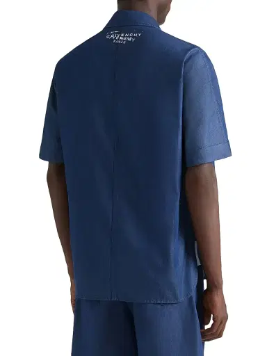 Givenchy Men's Couture Seam Shirt in Denim - Indigo Blue - Size XXL | Thumbnail 3
