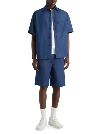 Givenchy Men's Couture Seam Shirt in Denim - Indigo Blue - Size XXL | Thumbnail 4
