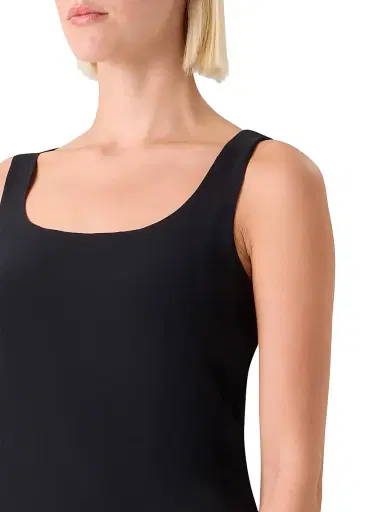 Akris Women's Silk Gerogette Sleeveless Top - Black - Size 14 | Thumbnail 6 Akris Women's Silk Gerogette Sleeveless Top - Black - Size 14 | Thumbnail 6