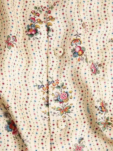 Valentino Garavani Men's Silk Bowling Shirt with Papier Floral Print | Thumbnail 6 Valentino Garavani Men's Silk Bowling Shirt with Papier Floral Print | Thumbnail 6