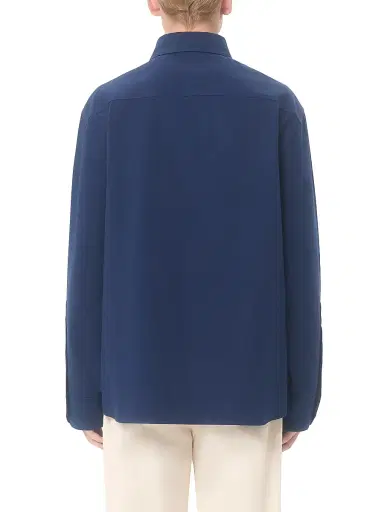 Valentino Men's Gabardine Shirt Jacket with VGold | Thumbnail 4