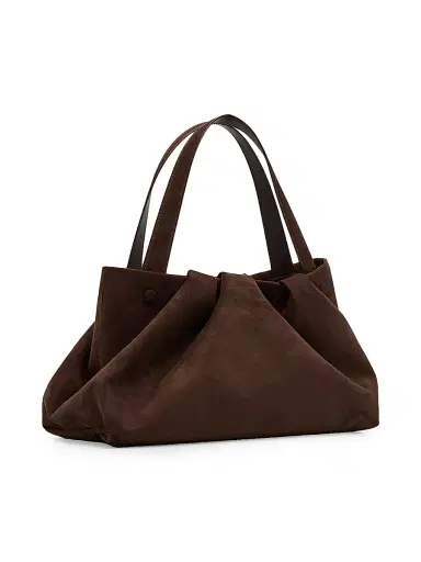 Themoirè Women's Athena Faux Suede Tote Bag - Ebony | Thumbnail 5