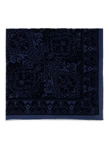 Etro Women's Aida Silk-Blend Paisley Shawl - Blue | Thumbnail 1 Etro Women's Aida Silk-Blend Paisley Shawl - Blue | Thumbnail 1