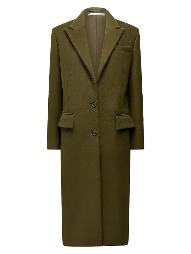 Women's Tailored Overcoat - Moss