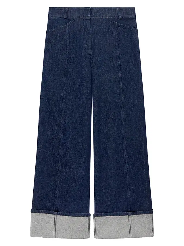 Women's Denim Cuff Pants - Rinsed