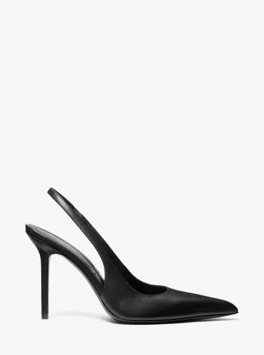 Michael Kors Collection Reece Leather Slingback Pump in Black | Thumbnail 15 Michael Kors Collection Reece Leather Slingback Pump in Black | Thumbnail 15