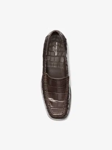 Michael Kors Collection Carolyn Crocodile Embossed Leather Loafer | Thumbnail 13 Michael Kors Collection Carolyn Crocodile Embossed Leather Loafer | Thumbnail 13