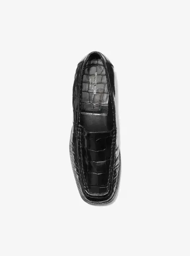 Michael Kors Collection Carolyn Crocodile Embossed Leather Loafer | Thumbnail 17 Michael Kors Collection Carolyn Crocodile Embossed Leather Loafer | Thumbnail 17