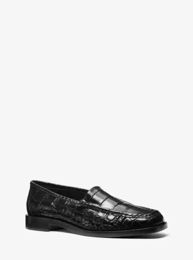 Michael Kors Collection Carolyn Crocodile Embossed Leather Loafer | Thumbnail 18 Michael Kors Collection Carolyn Crocodile Embossed Leather Loafer | Thumbnail 18