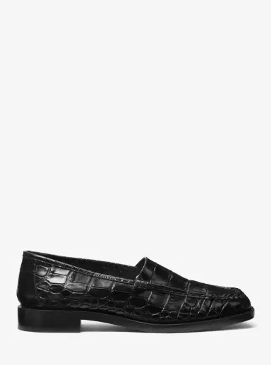 Michael Kors Collection Carolyn Crocodile Embossed Leather Loafer | Thumbnail 19 Michael Kors Collection Carolyn Crocodile Embossed Leather Loafer | Thumbnail 19