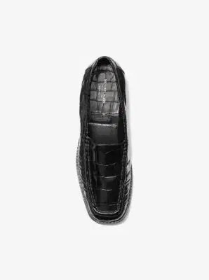 Michael Kors Collection Carolyn Crocodile Embossed Leather Loafer | Thumbnail 8 Michael Kors Collection Carolyn Crocodile Embossed Leather Loafer | Thumbnail 8