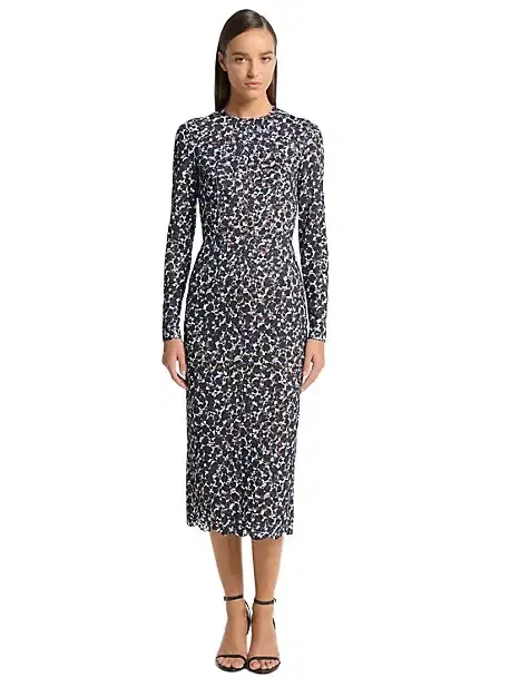 Michael Kors Collection Shadow Floral Lace Sheath Dress