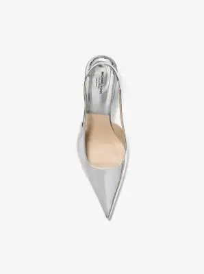 Michael Kors Collection Emma Metallic Leather Slingback Pump | Thumbnail 3 Michael Kors Collection Emma Metallic Leather Slingback Pump | Thumbnail 3