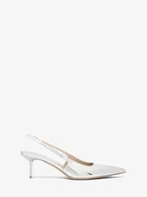 Michael Kors Collection Emma Metallic Leather Slingback Pump | Thumbnail 4 Michael Kors Collection Emma Metallic Leather Slingback Pump | Thumbnail 4