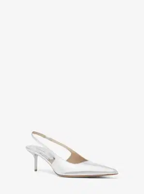 Michael Kors Collection Emma Metallic Leather Slingback Pump | Thumbnail 5 Michael Kors Collection Emma Metallic Leather Slingback Pump | Thumbnail 5