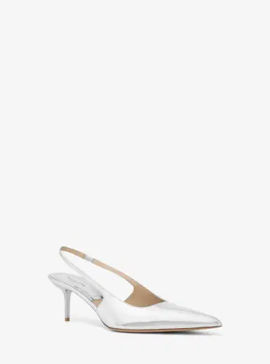 Michael Kors Collection Emma Metallic Leather Slingback Pump | Thumbnail 6 Michael Kors Collection Emma Metallic Leather Slingback Pump | Thumbnail 6