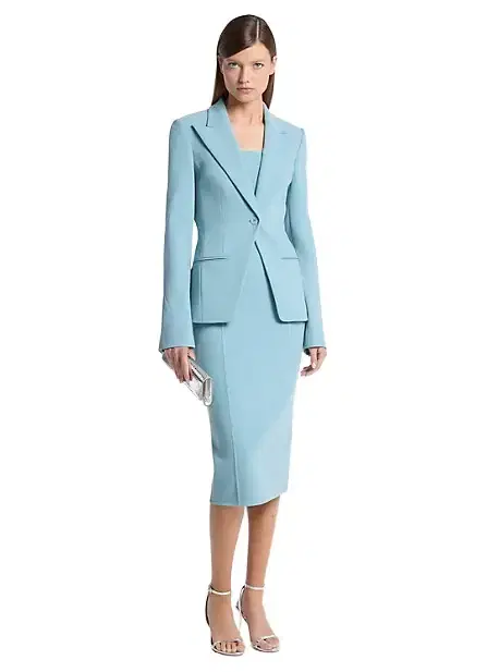 Michael Kors Collection Stretch Pebble Crepe Blazer
