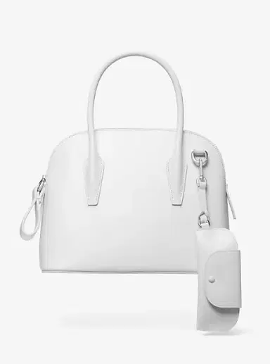 Michael Kors Collection Kaitlin Medium Leather Dome Satchel | Thumbnail 6 Michael Kors Collection Kaitlin Medium Leather Dome Satchel | Thumbnail 6