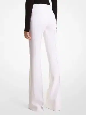 Michael Kors Collection Haylee Double Crepe Sablé Flared Trousers | Thumbnail 2