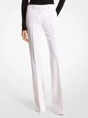 Michael Kors Collection Haylee Double Crepe Sablé Flared Trousers | Thumbnail 3