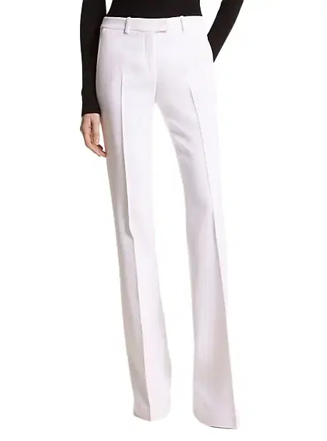 Michael Kors Collection Haylee Double Crepe Sablé Flared Trousers