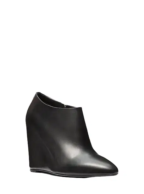 Michael Kors Collection Kasia Leather Wedge Ankle Boot