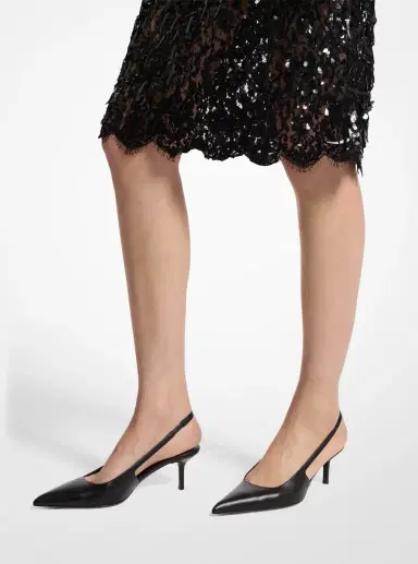 Michael Kors Collection Emma Leather Slingback Pump | Thumbnail 7
