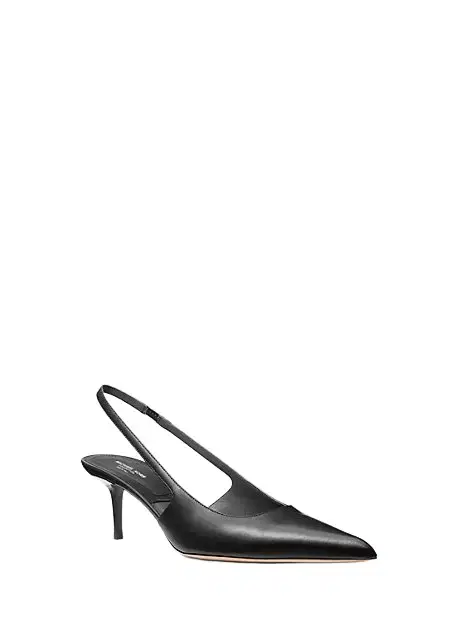 Michael Kors Collection Emma Leather Slingback Pump