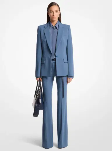 Michael Kors Collection Tyler Stretch Wool Crepe Blazer | Thumbnail 4