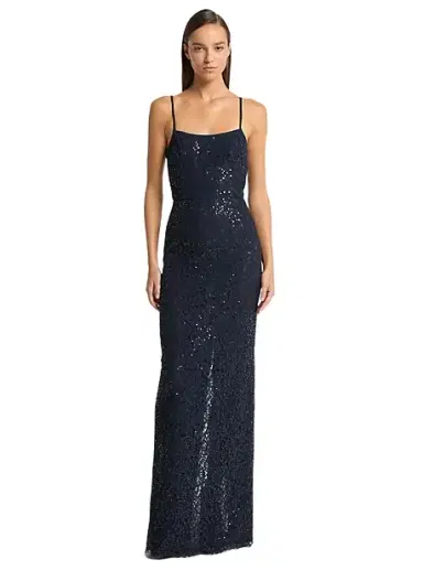 Michael Kors Collection Sequined Corded Floral Lace Gown | Thumbnail 1