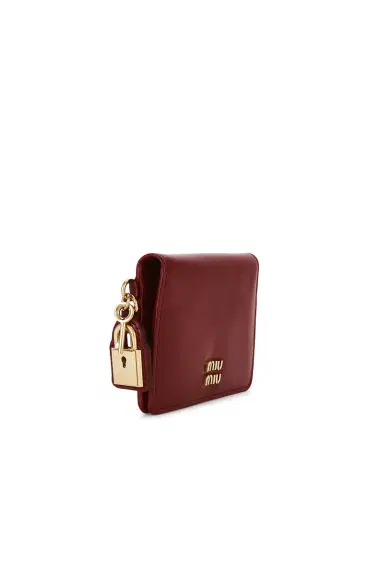 Miu Miu Softy Lux Lock Card Holder | Thumbnail 3