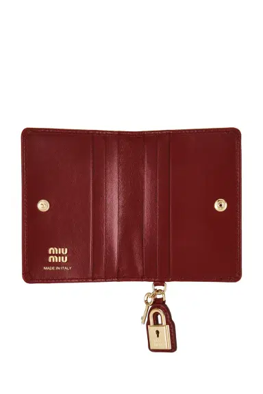 Miu Miu Softy Lux Lock Card Holder | Thumbnail 4