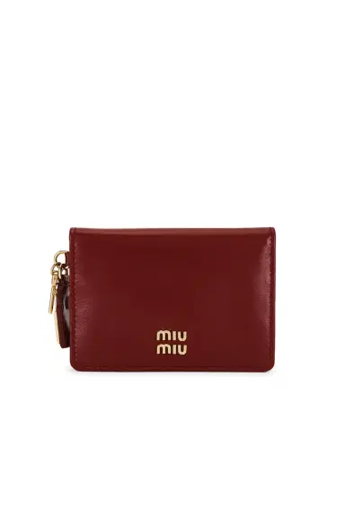 Miu Miu Softy Lux Lock Card Holder | Thumbnail 1