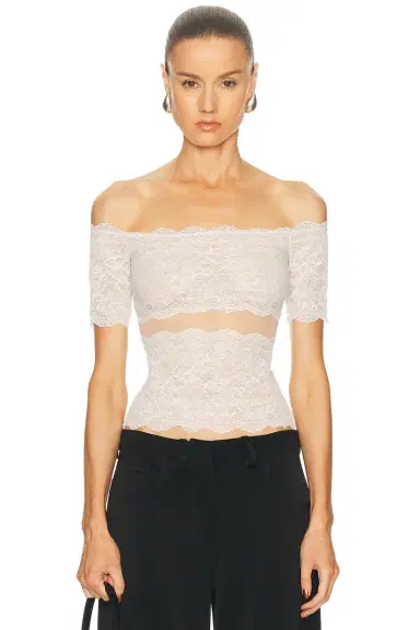 BLUMARINE Off The Shoulder Top | Thumbnail 1 BLUMARINE Off The Shoulder Top | Thumbnail 1