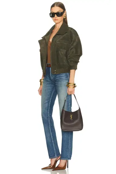 Saint Laurent Small Le 5 A 7 Supple Shoulder Bag | Thumbnail 2 Saint Laurent Small Le 5 A 7 Supple Shoulder Bag | Thumbnail 2