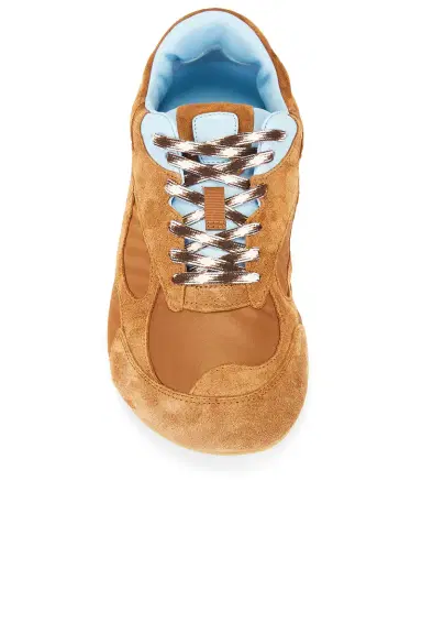 Bottega Veneta Soft Suede Nylon Nappa Orbit Flash Sneaker | Thumbnail 4 Bottega Veneta Soft Suede Nylon Nappa Orbit Flash Sneaker | Thumbnail 4
