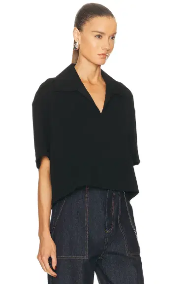 Jil Sander Short Sleeve Polo Top | Thumbnail 2 Jil Sander Short Sleeve Polo Top | Thumbnail 2
