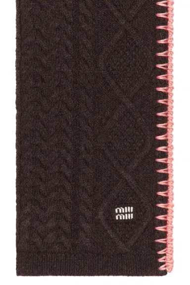 Miu Miu Maglia Aran Scarf | Thumbnail 4 Miu Miu Maglia Aran Scarf | Thumbnail 4