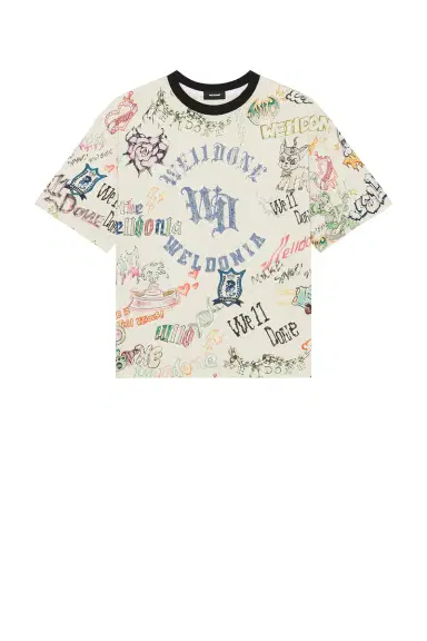 We11Done Doodle Printed T-Shirt | Thumbnail 6