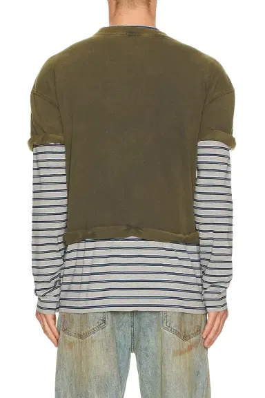 We11Done Layered Striped T-Shirt | Thumbnail 4