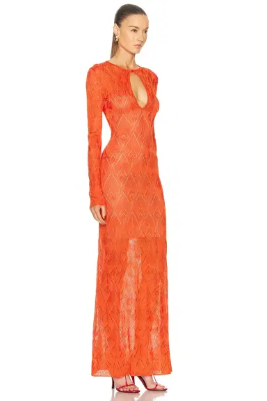 Blumarine Long Sleeve Dress | Thumbnail 2